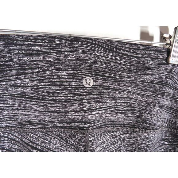 Lululemon Wunder Under Hi Rise Tight 28 Bit Point Black White Yoga Women Size 6 - Picture 3 of 3